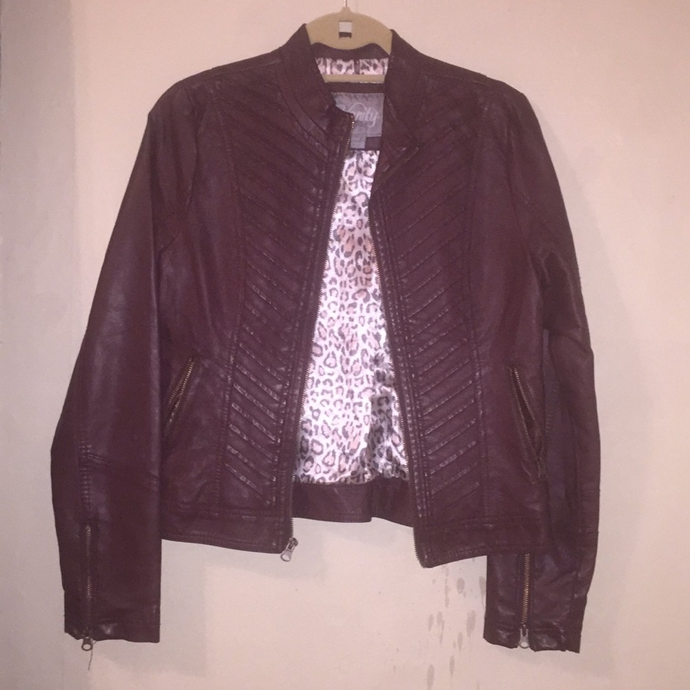 Faux leather jacket
